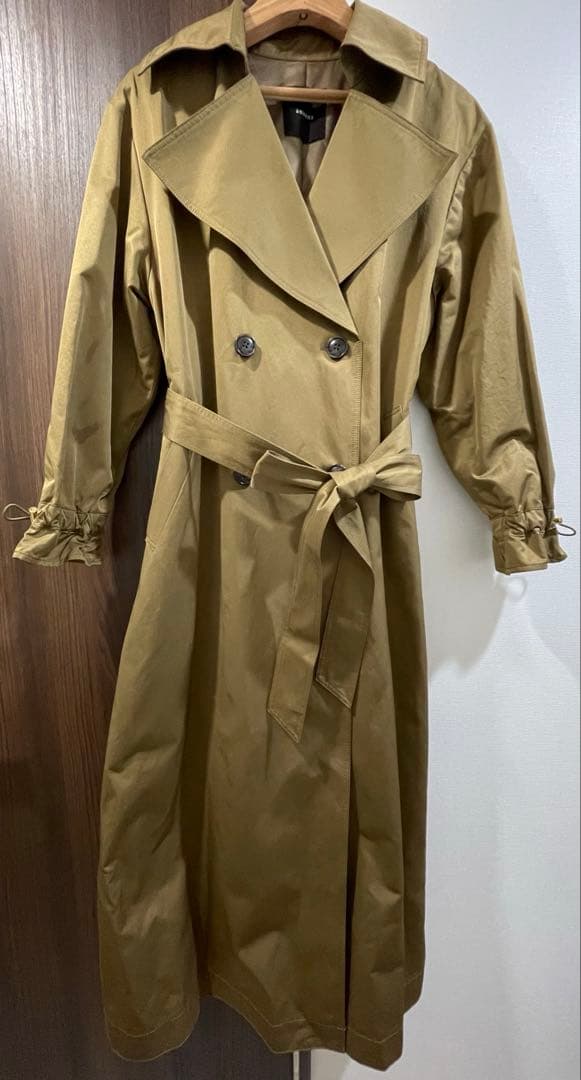 anuans ボリュームスリーブトレンチコート （BROWN）