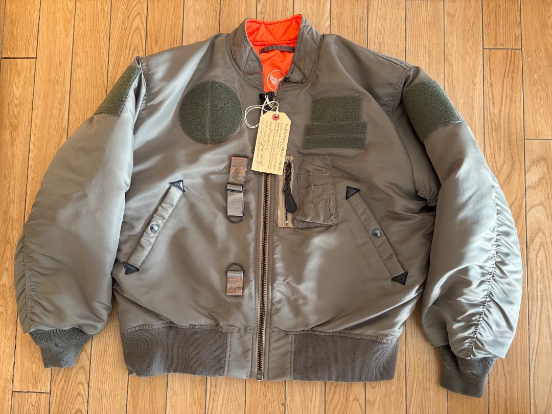 新品同様 WAIPER.inc カスタムMA-1 フライトジャケット｜WP37