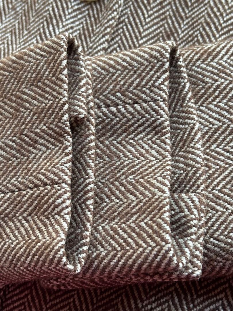 ❤︎ ラルフローレン イタリー製 ヘリンボーン 絹混ウールジャケット サイズ2