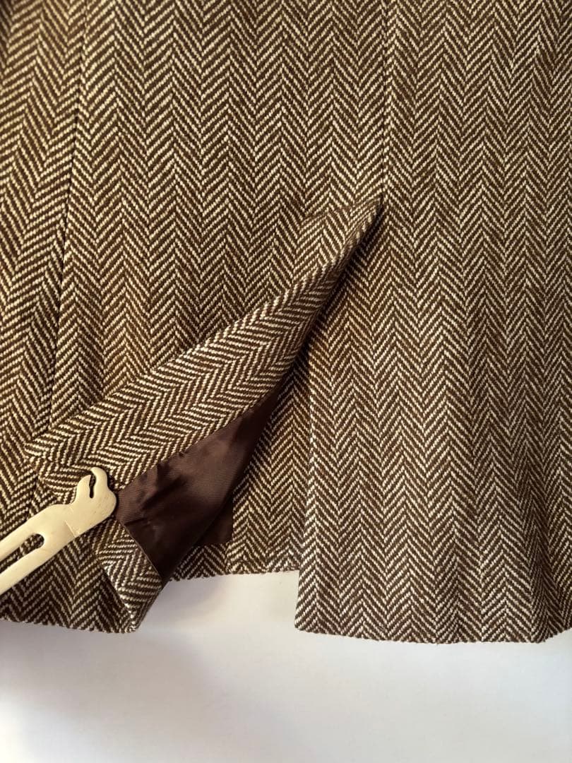 ❤︎ ラルフローレン イタリー製 ヘリンボーン 絹混ウールジャケット サイズ2