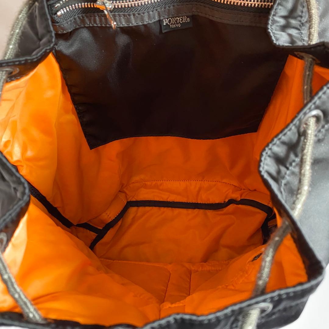PORTER ポーター　タンカー　リュック　バックパック　ブラック　黒　巾着型