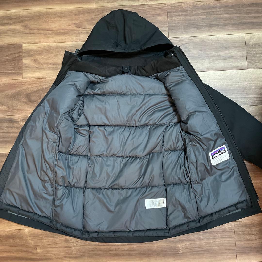 Patagonia キッズXL黒ジャケット ダウンジャケット付き