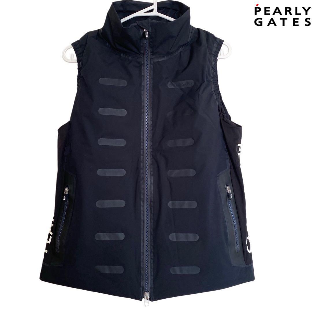 PEARLY GATES ネイビー ジップアップベスト　S
