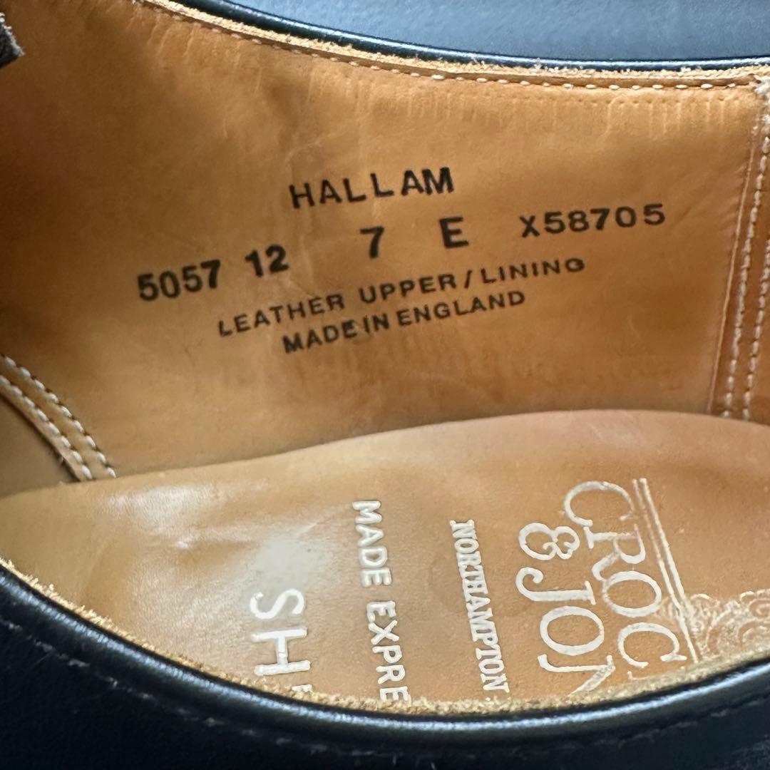 美品　CROCKETT＆JONES　HALLAM　7E　ブラック