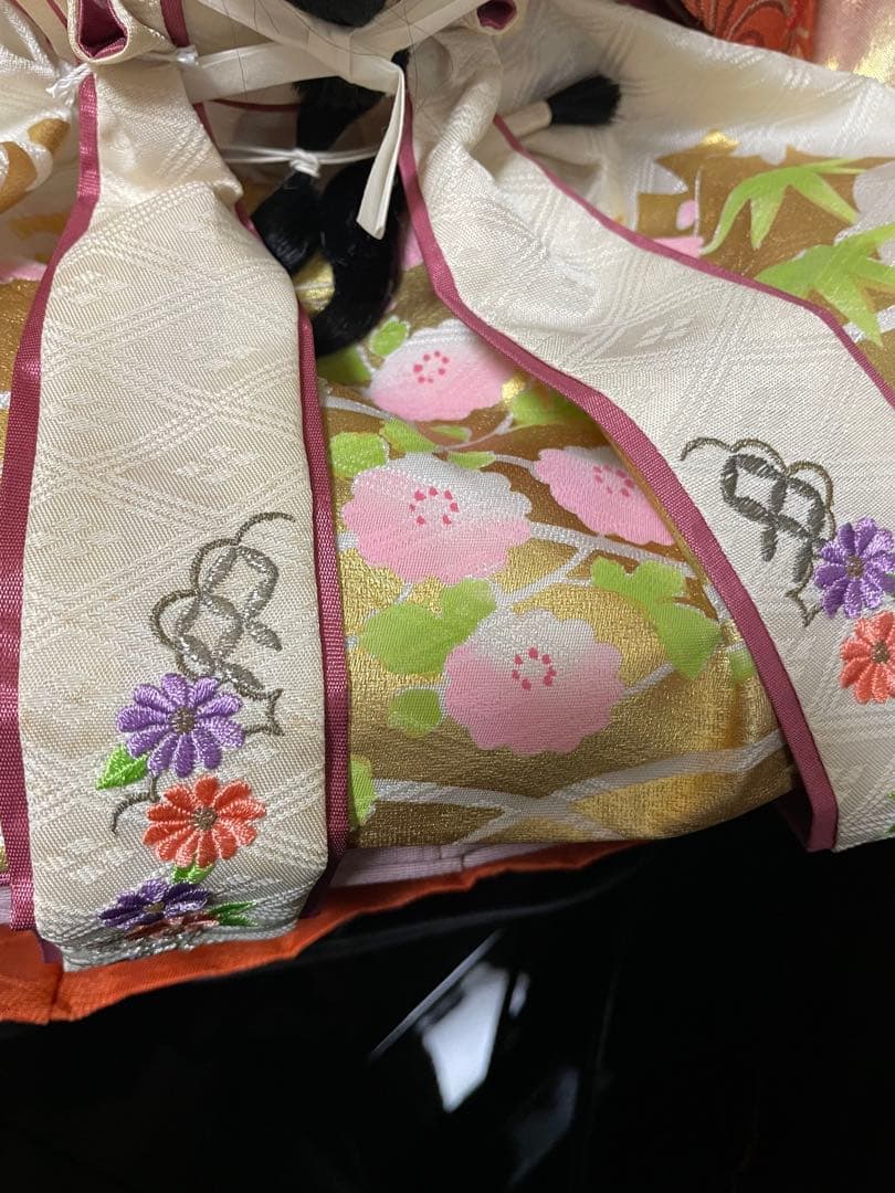 Ａ雛人形 三段飾り 十二単衣 弥生雛 長月作　Ａ＋Ｂ購入必須