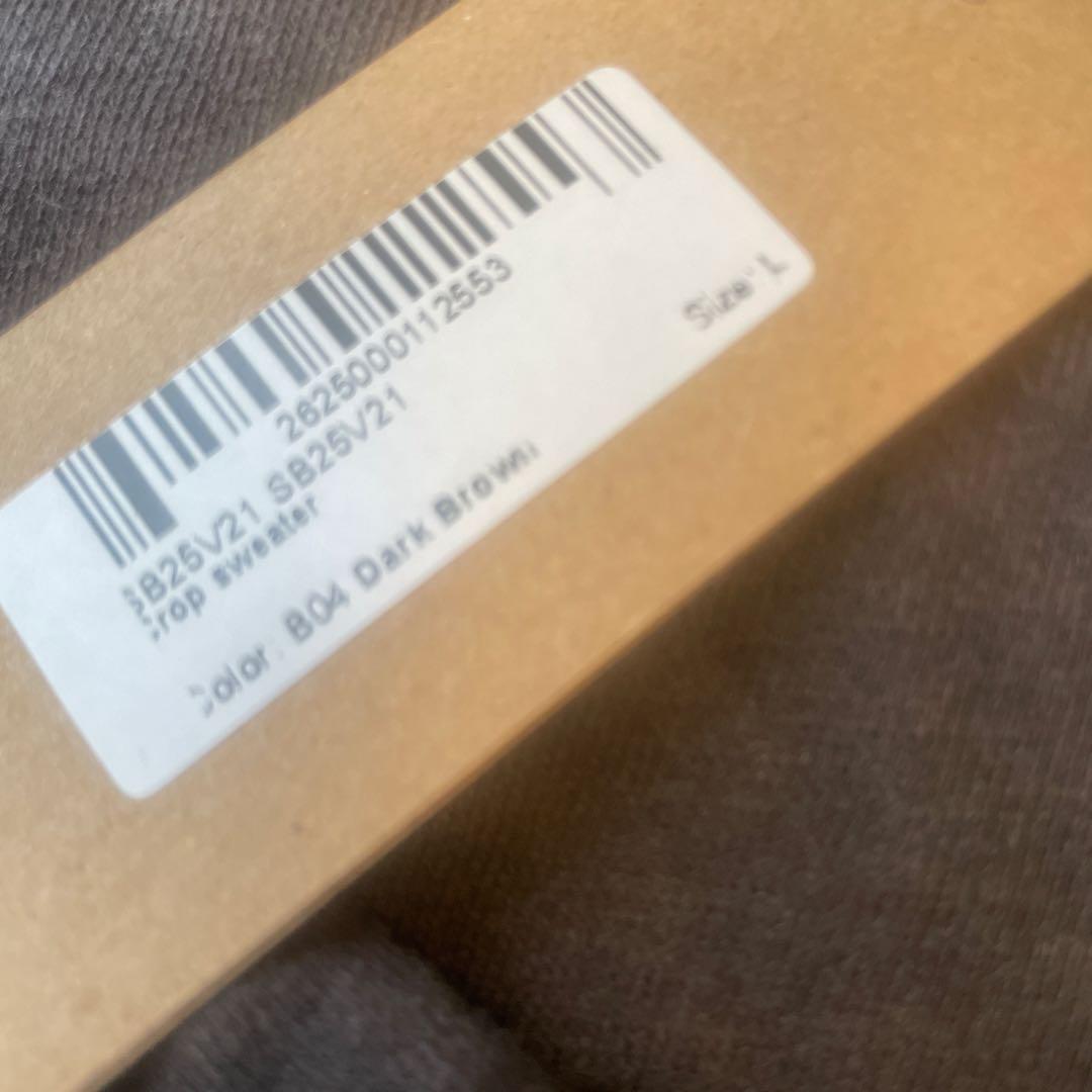 salsation サルセーション　ダークブラウン　クロップドトップス Lサイズ