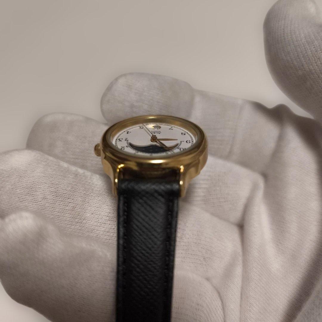 希少！セイコー　ALBA ムーンフェイズ　ベルト&電池交換済み！美品！