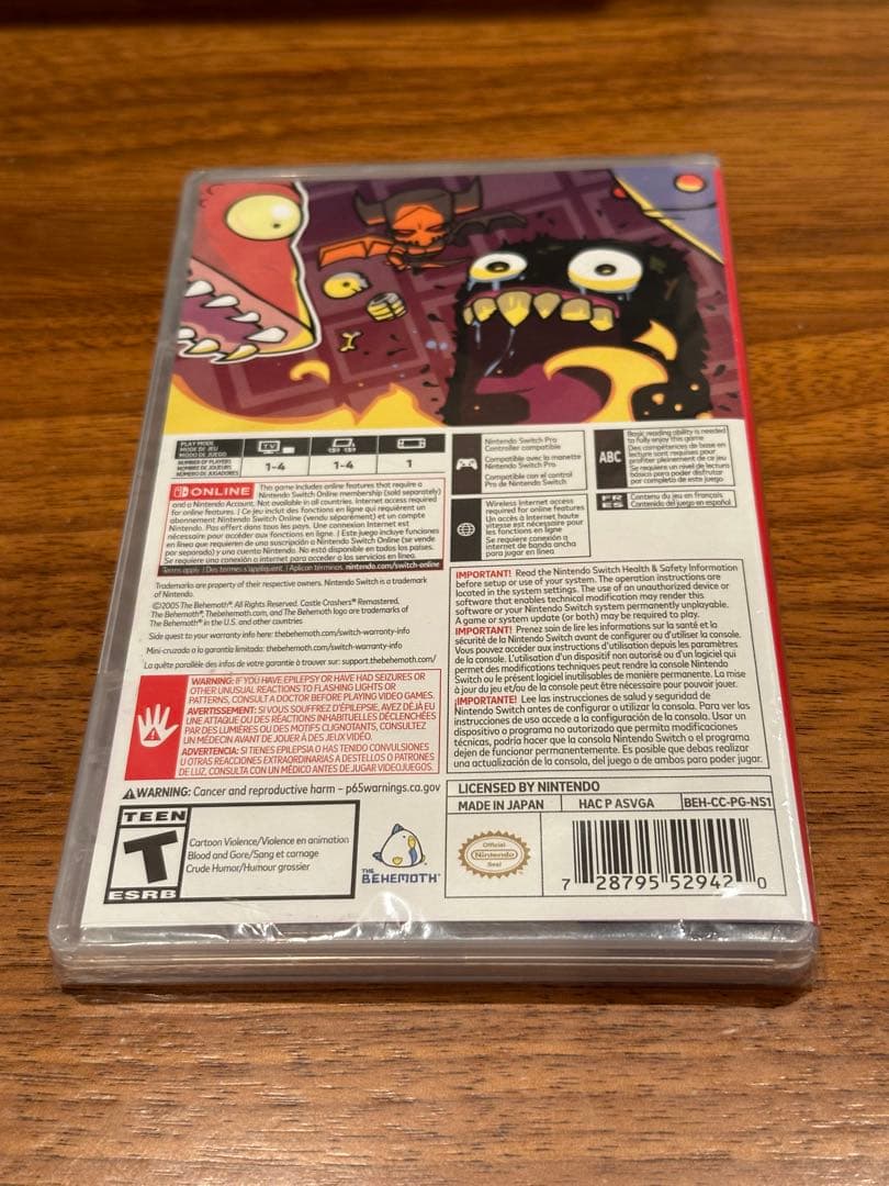 キャッスルクラッシャーズリマスタード　Nintendo Switch 日本未発売