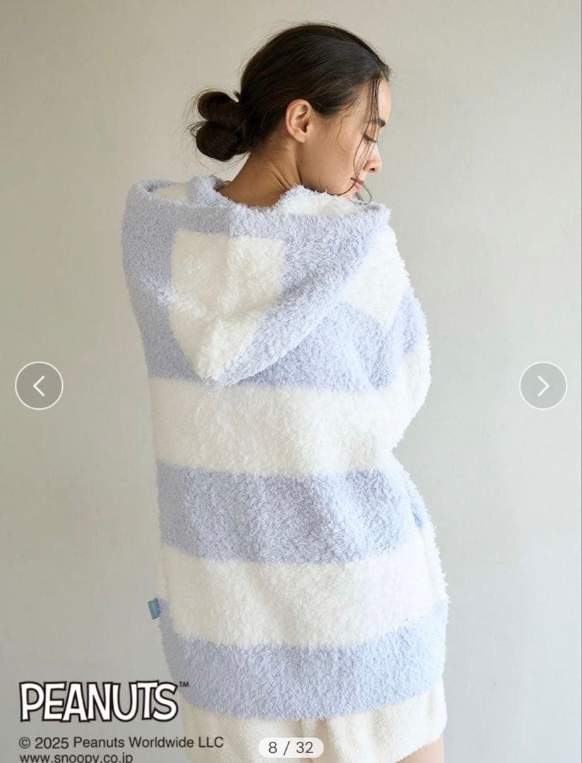 【PEANUTS】【UNISEX】オリジナルアート ジャガードパーカ