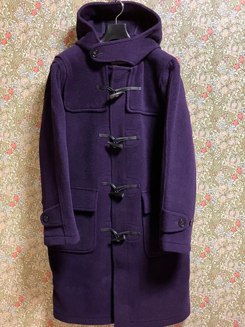 MONTGOMERYウールヘリンボーン ダッフルコート　イギリス製