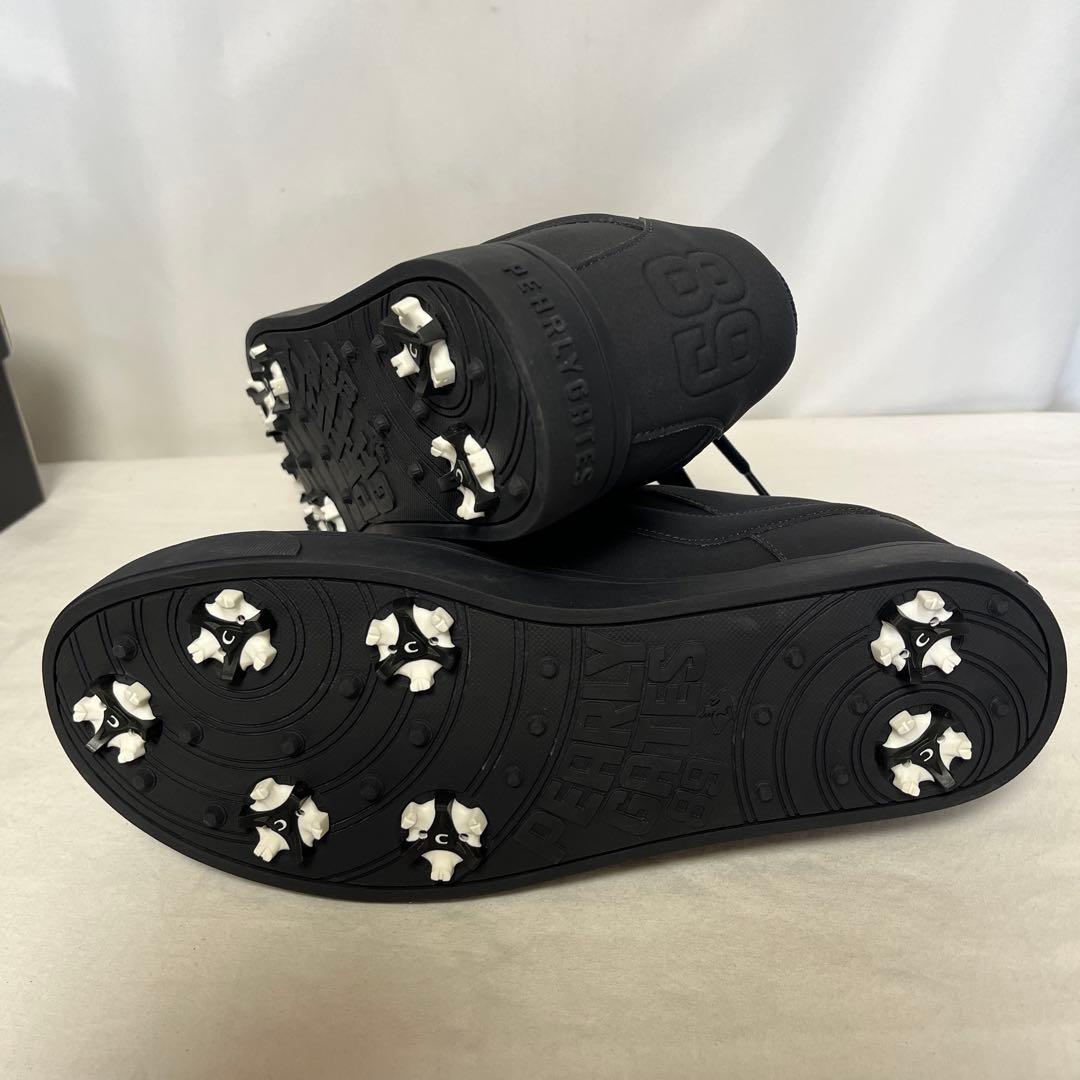 新品 パーリーゲイツ PEARLYGATES ソフトスパイク ゴルフシューズ 紺