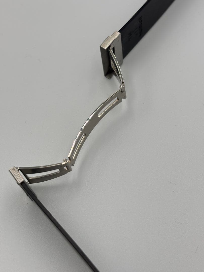 ウブロ　ブラックラバーベルト ステンレスバックル