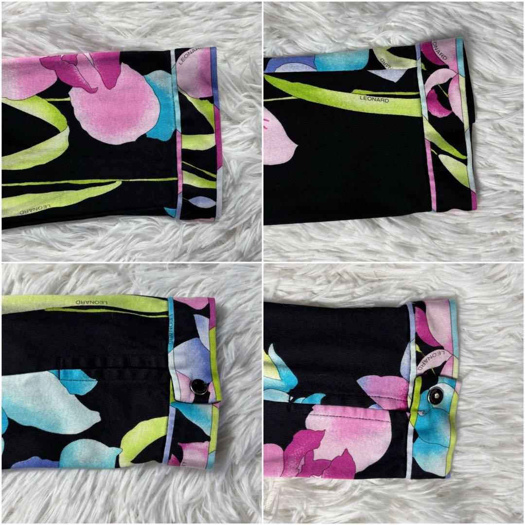 ✨美品✨　レオナール　トップス　シャツ　スポーツウェア　花柄　Sサイズ　115