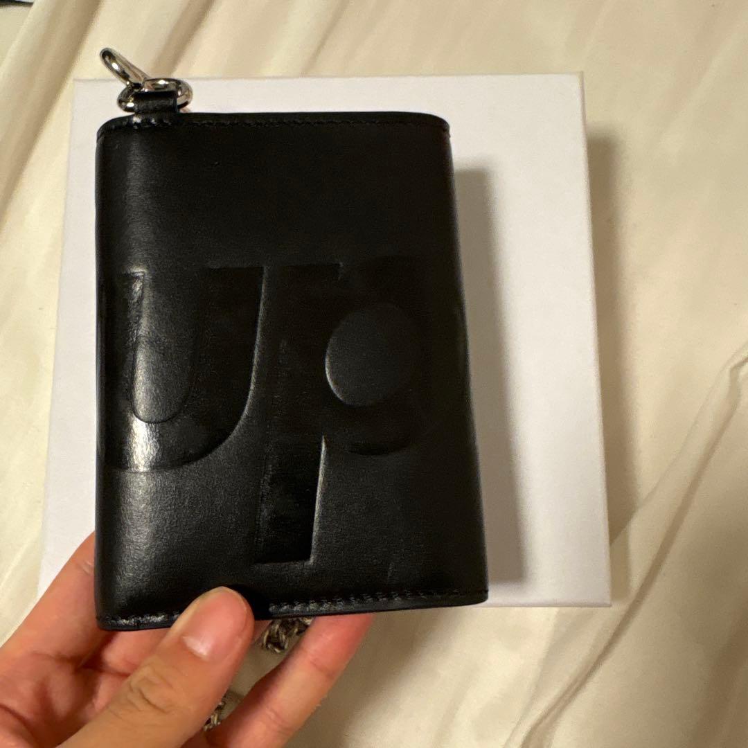 最安値‼️Supreme ブラック レザー ウォレットチェーン