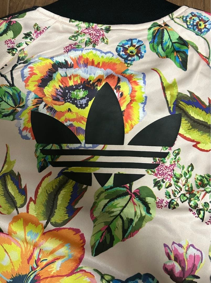 adidas FLORALITA 花柄　ジャージ　トラックジャケット　Lサイズ