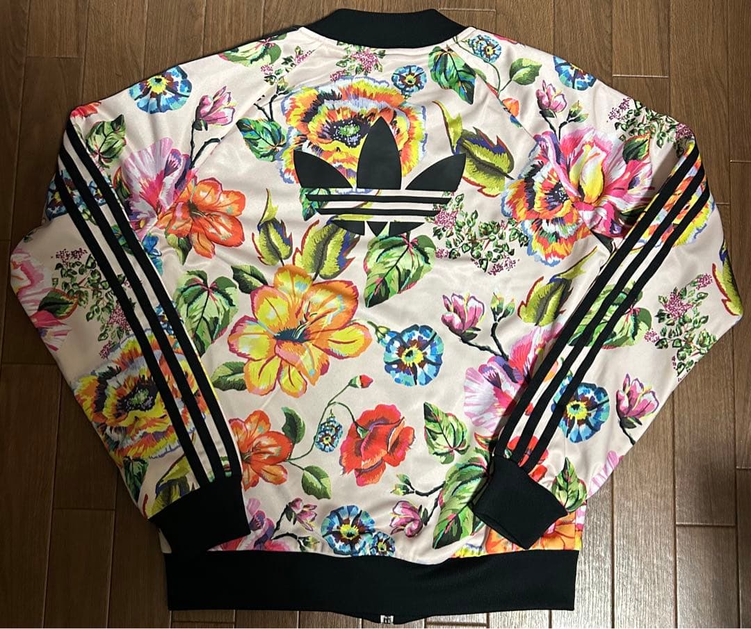 adidas FLORALITA 花柄　ジャージ　トラックジャケット　Lサイズ