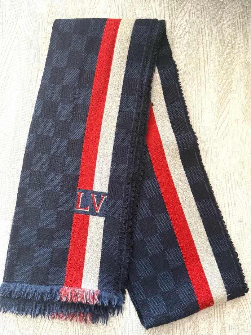 LOUIS VUITTON ルイヴィトン マフラー エシャルプ メサジェ