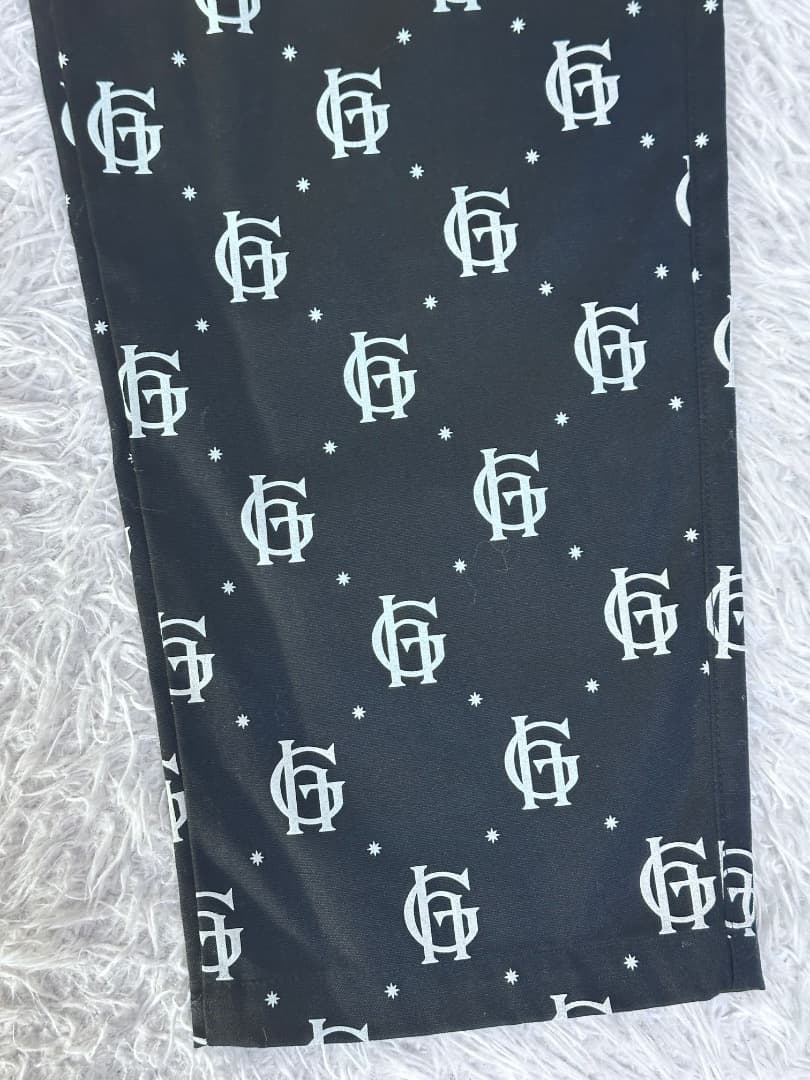 未使用タグ付 GLAD HAND FAMILY CREST 総柄 パンツ