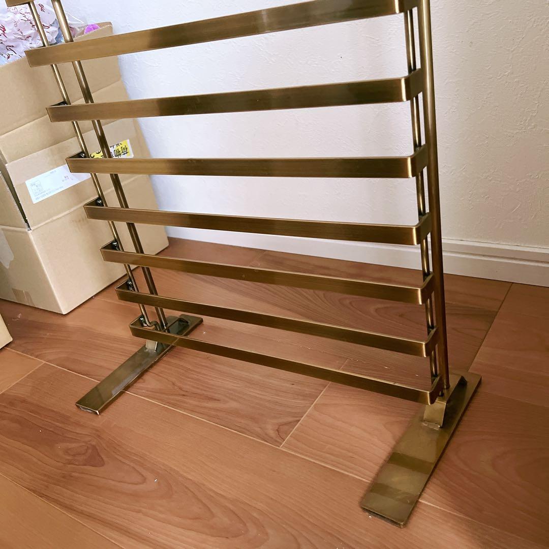 【お得❗️美品】アクセサリーパネルラック アンティークゴールド