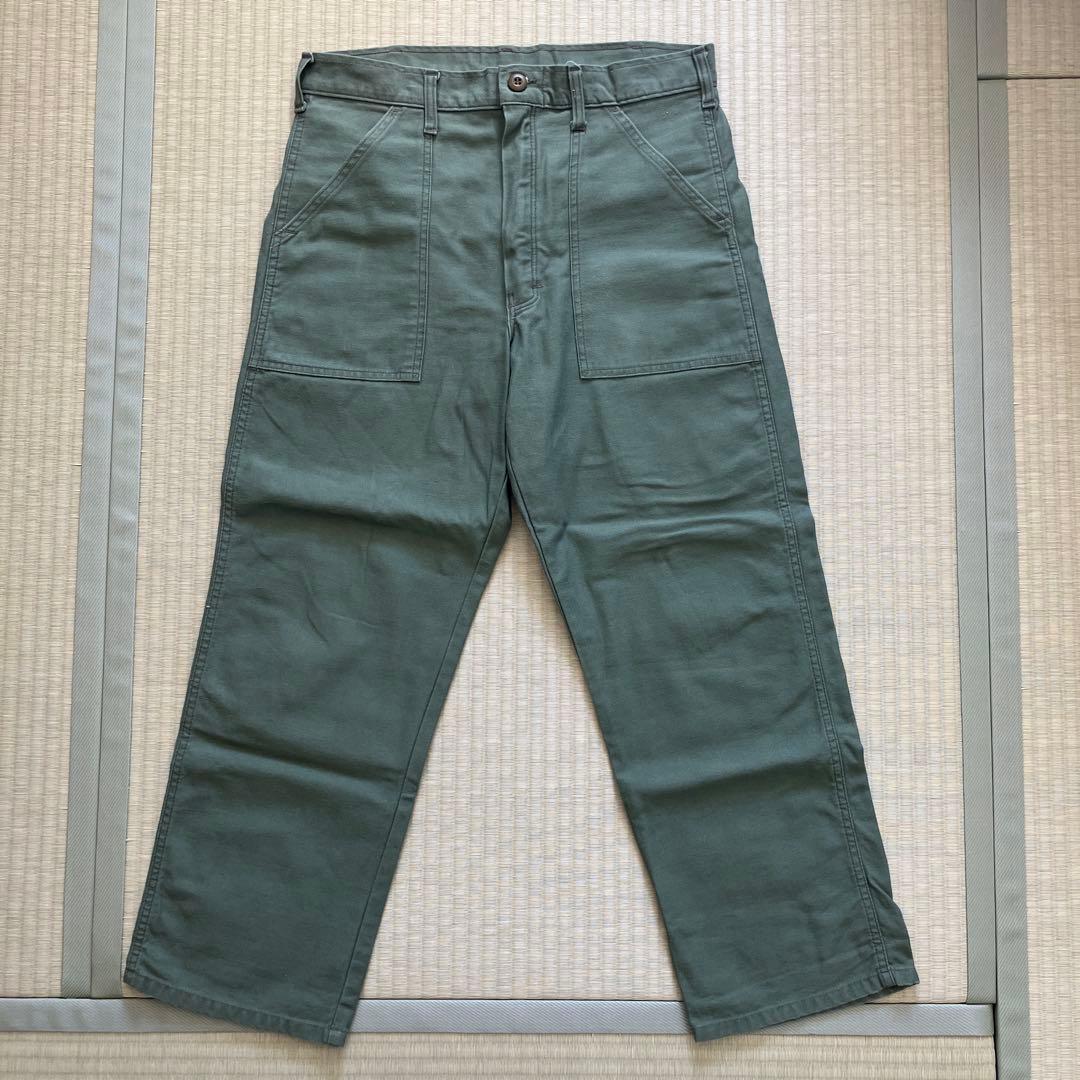 USA製 GUNG HO ベイカーパンツ カーキ ジップフライ