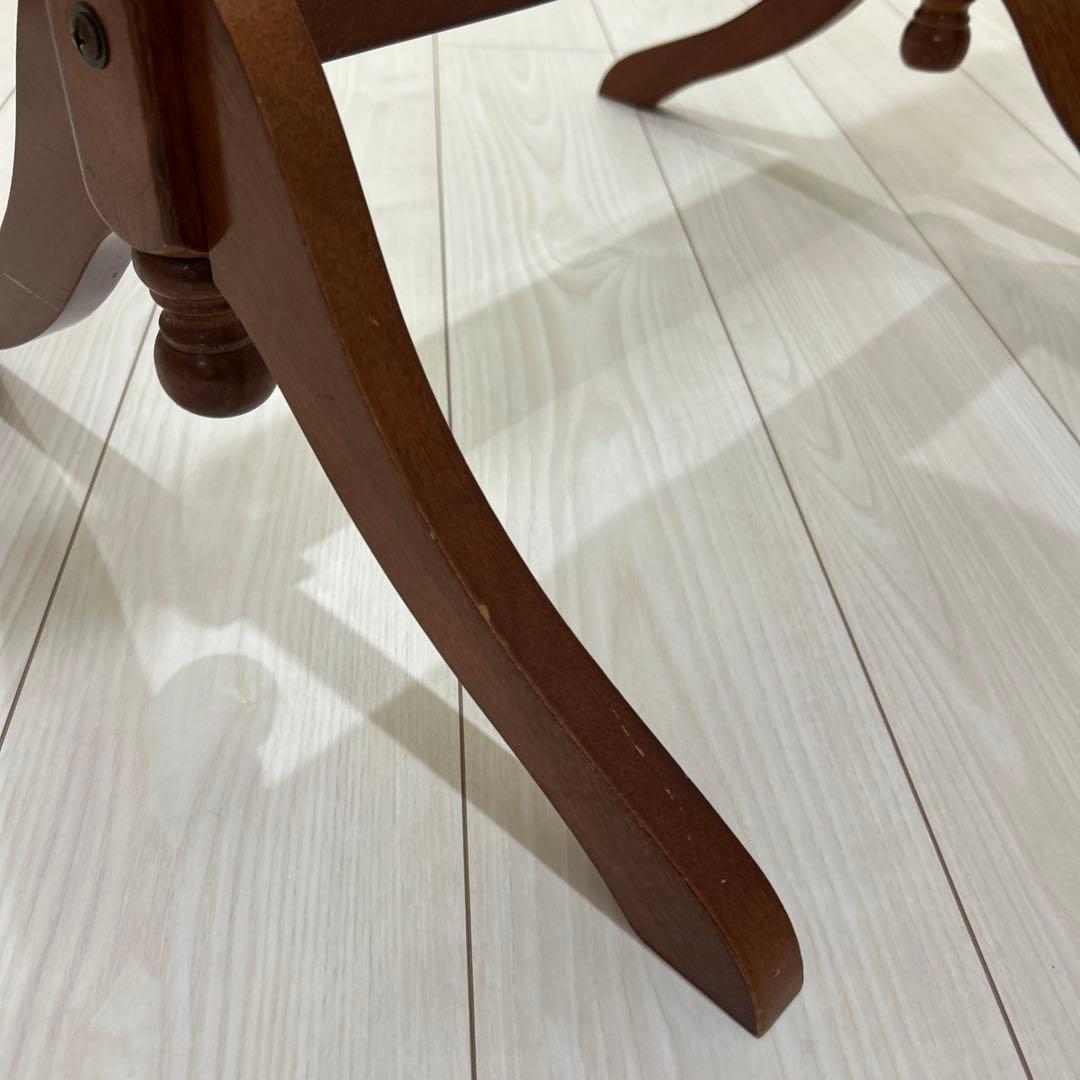 アンティーク調　スタンドミラー・ 姿見・木製・楕円形