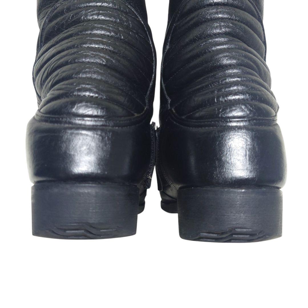 KUSHITANI クシタニ レーシングブーツ バイク 黒 レザー ライディング