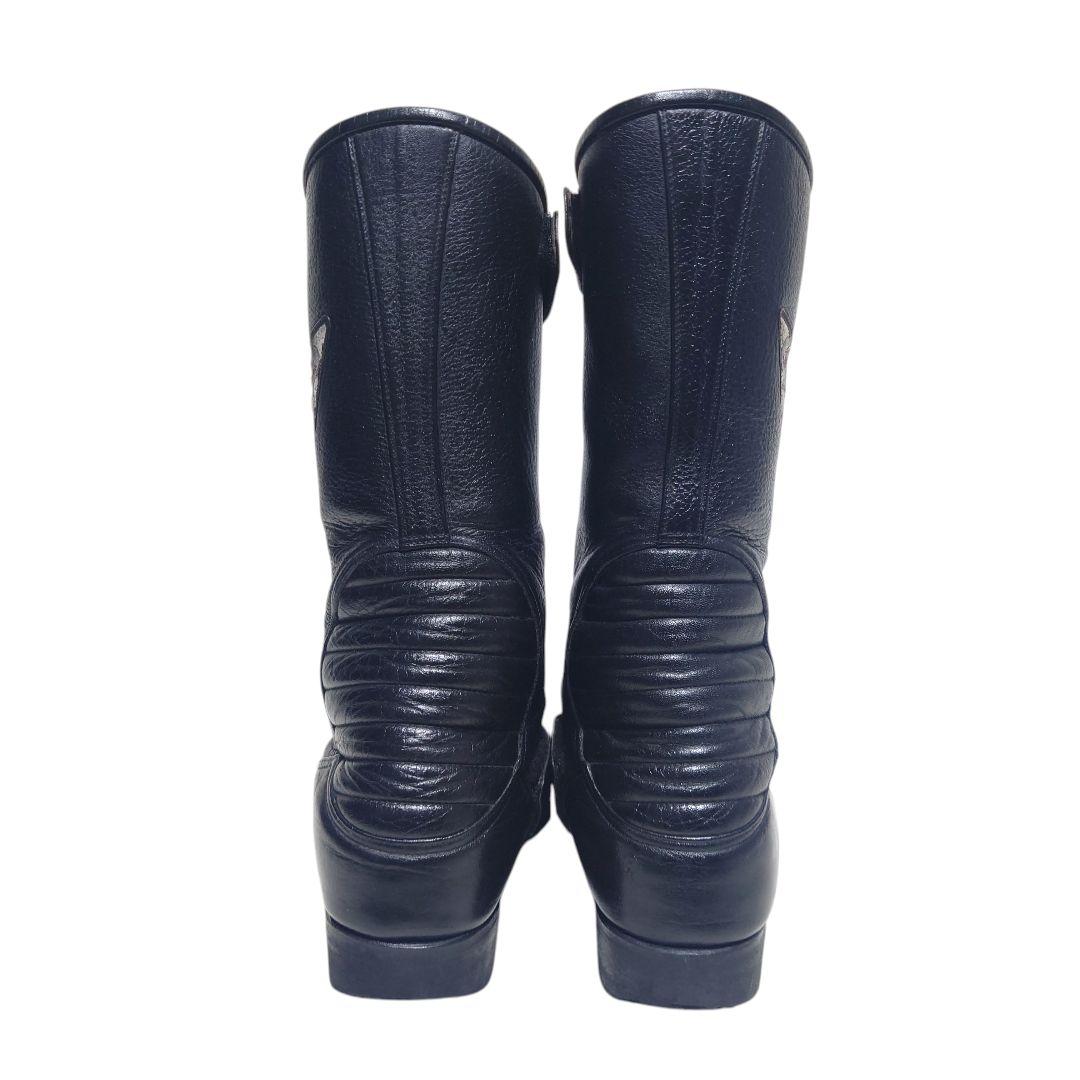 KUSHITANI クシタニ レーシングブーツ バイク 黒 レザー ライディング