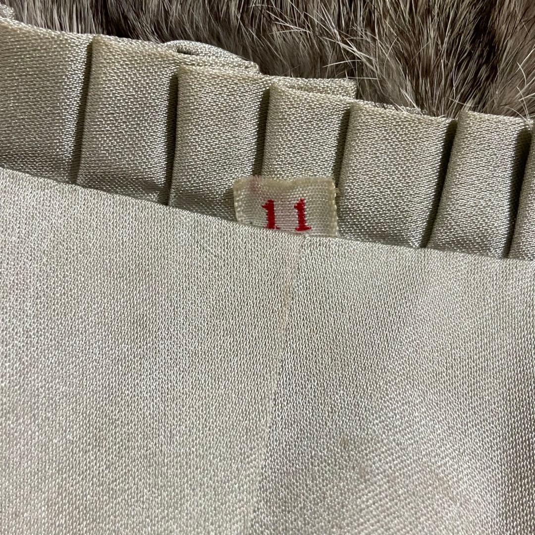 本毛皮 ラビットファー コート サイズL相当 毛並み◎