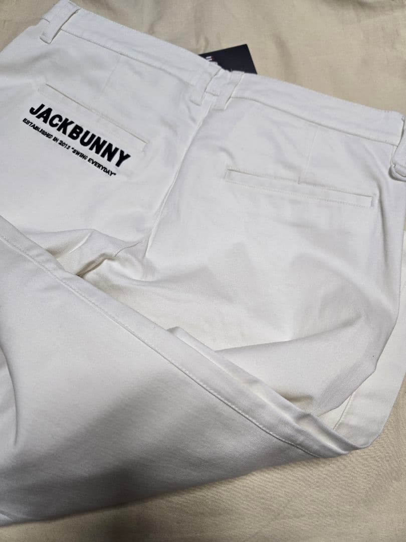 ホワイト　6サイズLL　メンズ　ゴルフウェア　ジャックバニー　パンツ　ズボン