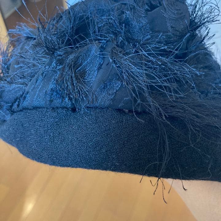 専用　新品試　decoration desireワイヤー入りwoolベレー帽