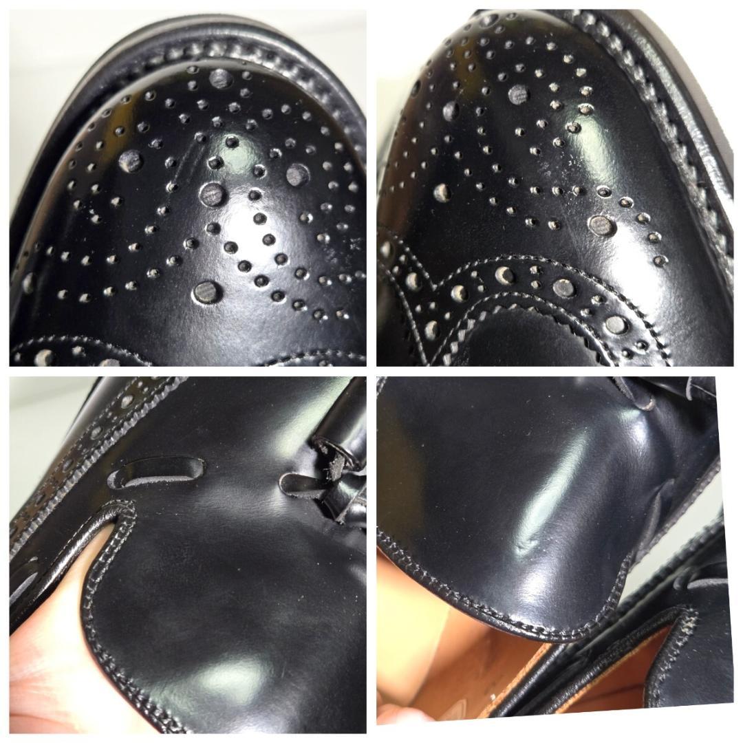 d0393 新品同様・試着程度 リーガル ウイングタッセルローファー 26 黒