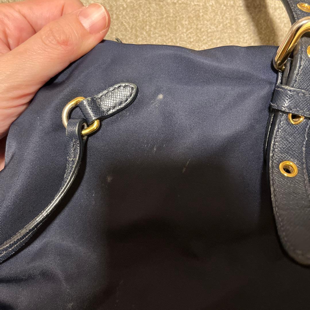 ハ*ム様 PRADA ネイビー トートバッグ　ナイロン
