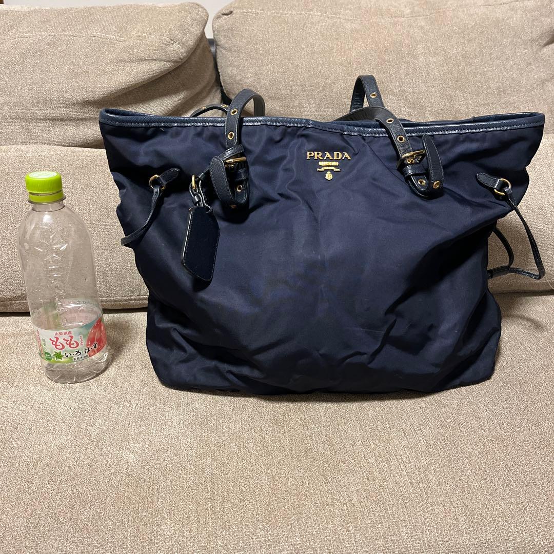ハ*ム様 PRADA ネイビー トートバッグ　ナイロン