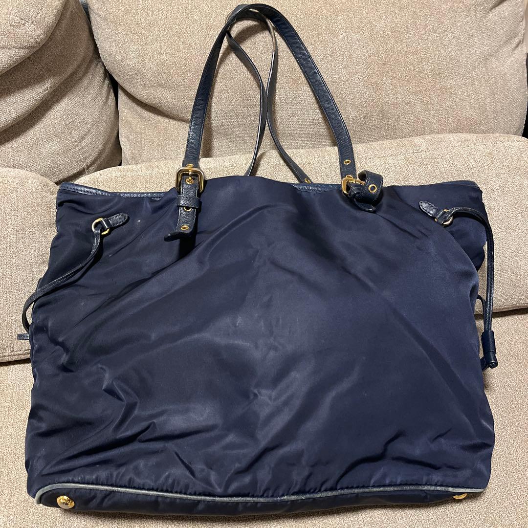 ハ*ム様 PRADA ネイビー トートバッグ　ナイロン