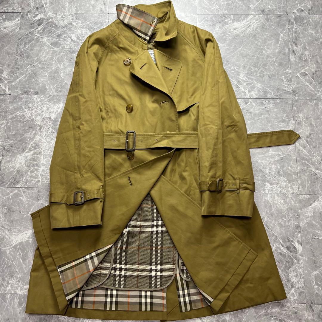 極美品♡バーバリー　トレンチコート　ベルト　ライナー　ノバチェック 希少　XL