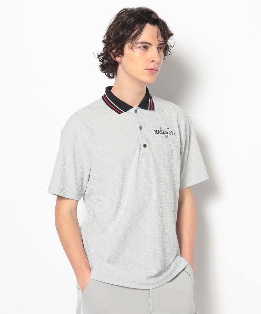 2025 美品 ★ MARK&LONA コード ポロシャツ マーク&ロナ グレー