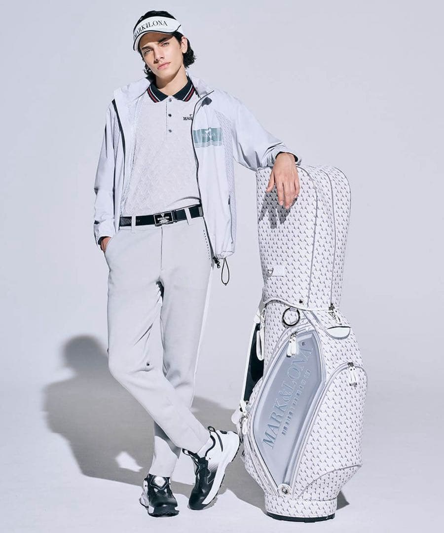 2025 美品 ★ MARK&LONA コード ポロシャツ マーク&ロナ グレー