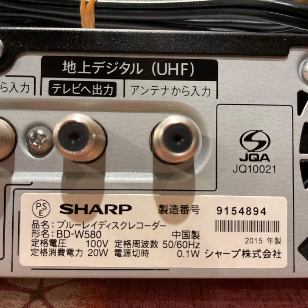 シャープBD-W580 れん！！
