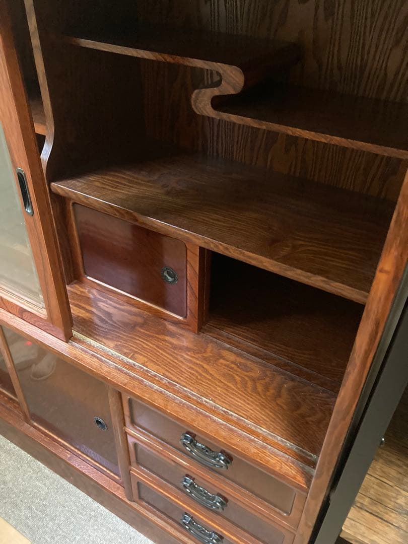アンティーク家具　昭和レトロ　茶箪笥　和家具　古家具　箪笥　ヴィンテージ