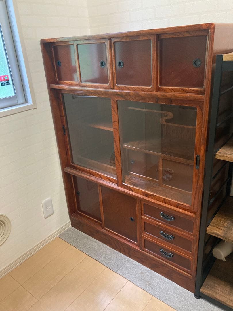 アンティーク家具　昭和レトロ　茶箪笥　和家具　古家具　箪笥　ヴィンテージ