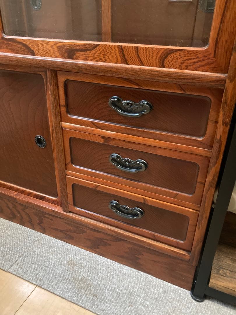 アンティーク家具　昭和レトロ　茶箪笥　和家具　古家具　箪笥　ヴィンテージ