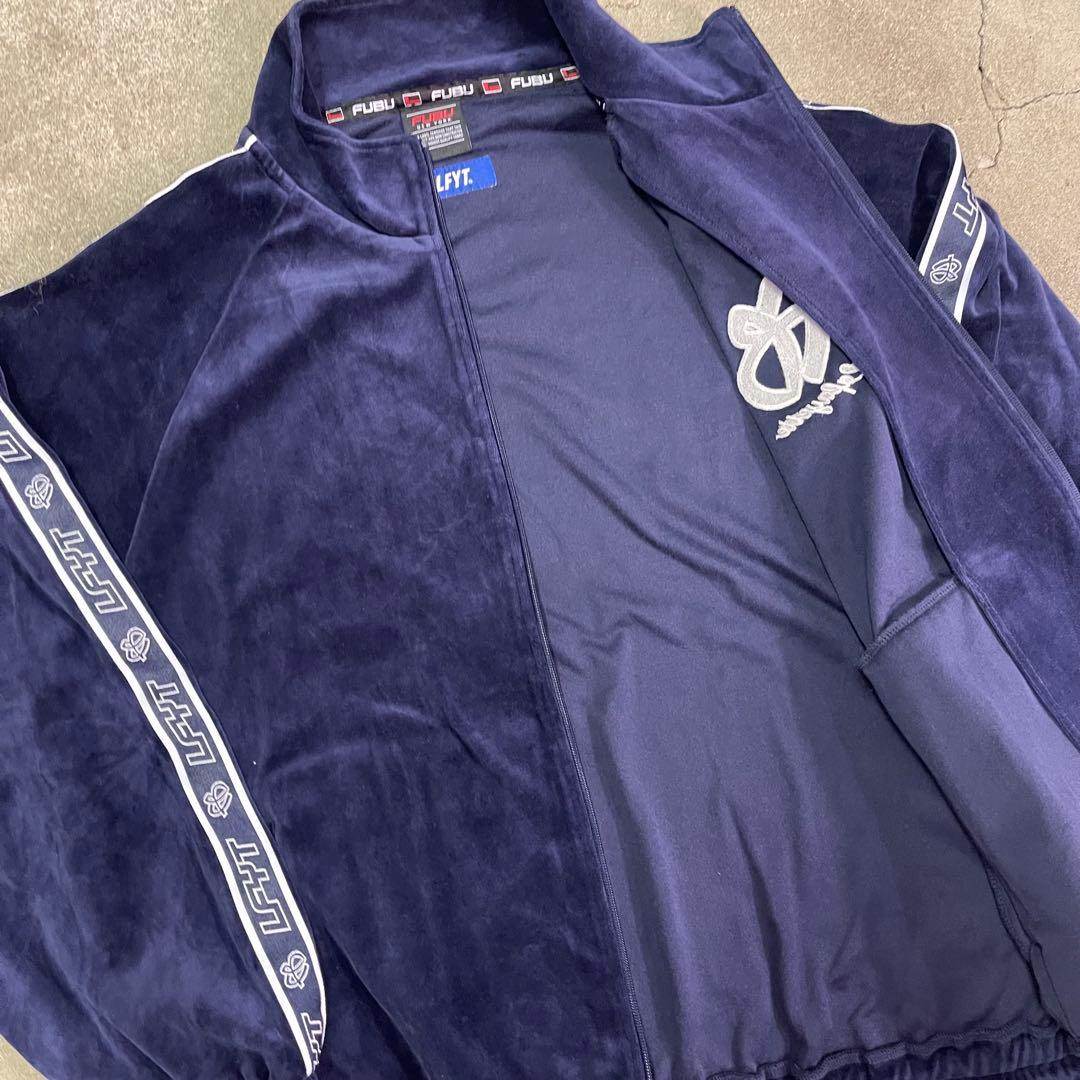 25ss FUBU Lafayette ベロアトラックジャケット ネイビー XL