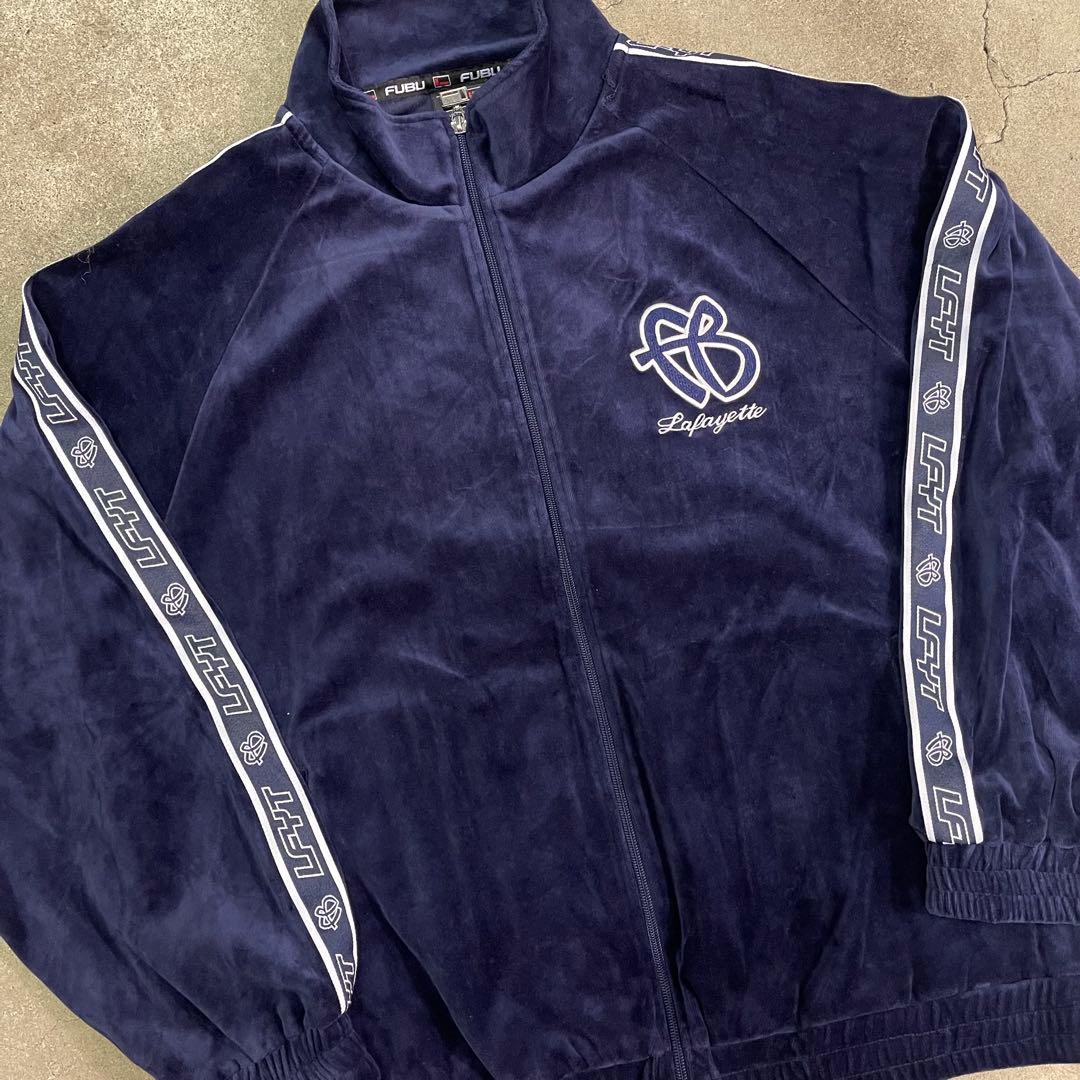 25ss FUBU Lafayette ベロアトラックジャケット ネイビー XL