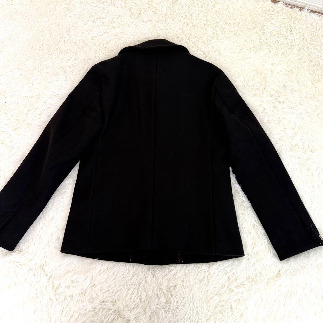 ムッシュニコル Pコート サイズ50 上質 ウール90% ネイビー