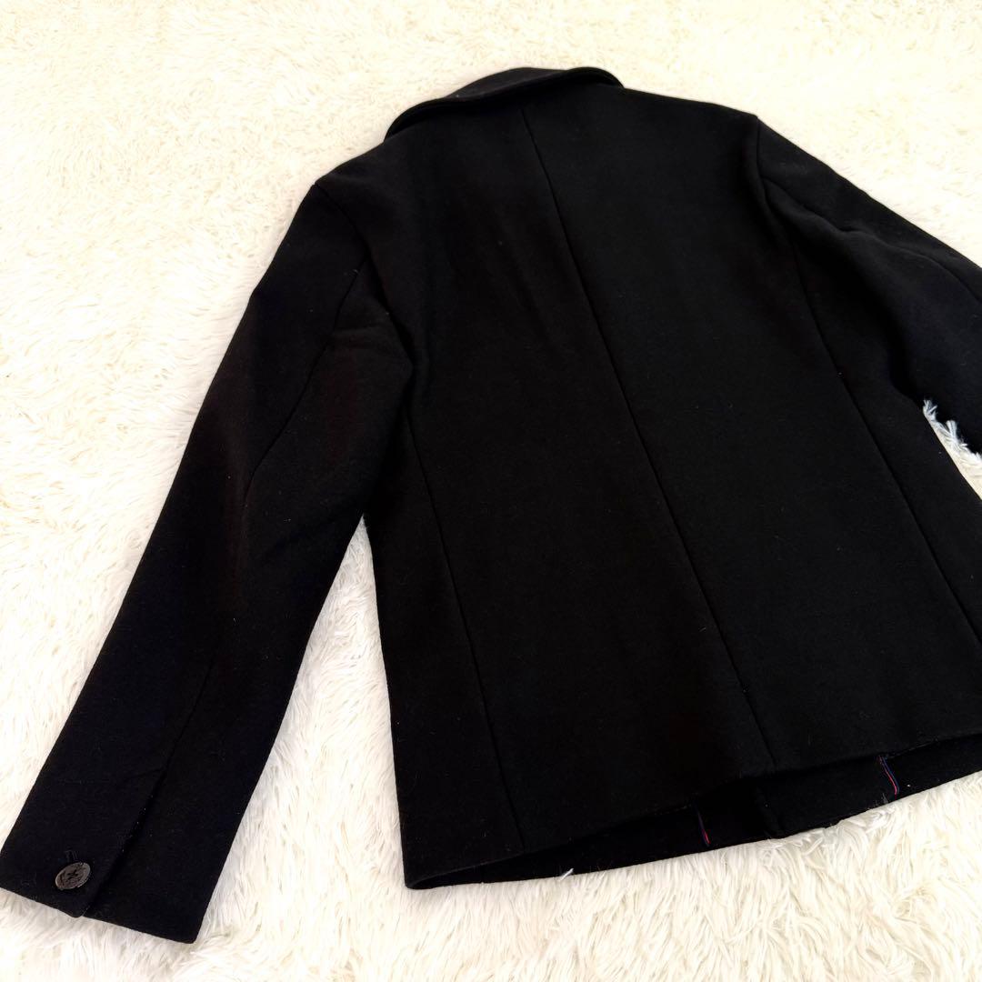 ムッシュニコル Pコート サイズ50 上質 ウール90% ネイビー