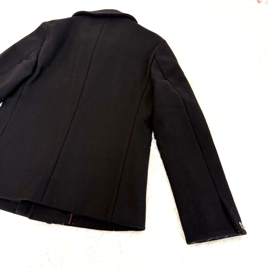 ムッシュニコル Pコート サイズ50 上質 ウール90% ネイビー