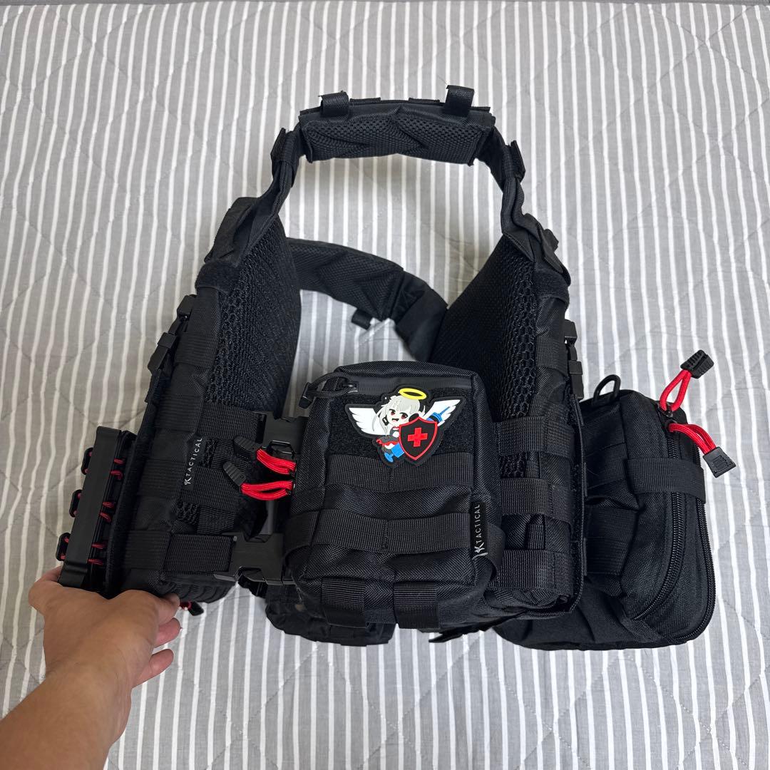 KTactical ブラック プレートキャリア