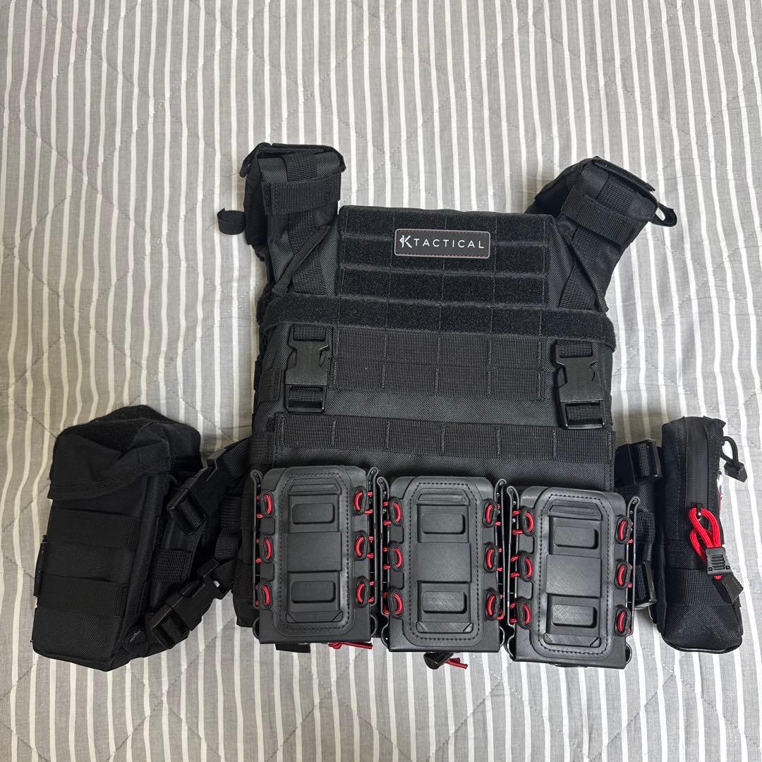 KTactical ブラック プレートキャリア