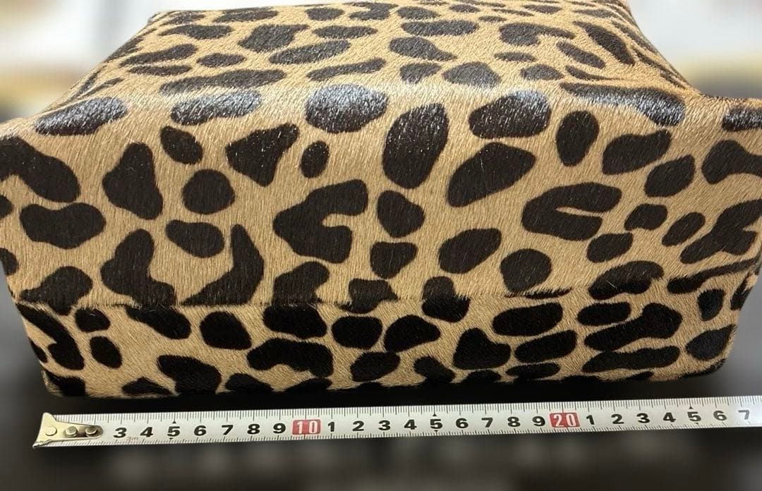 ジャンニキャリーニ　ヒョウ柄ショルダーバッグ