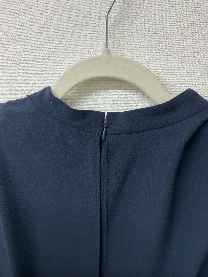 ANAYIアナイ クレープジョーゼットプリーツワンピース